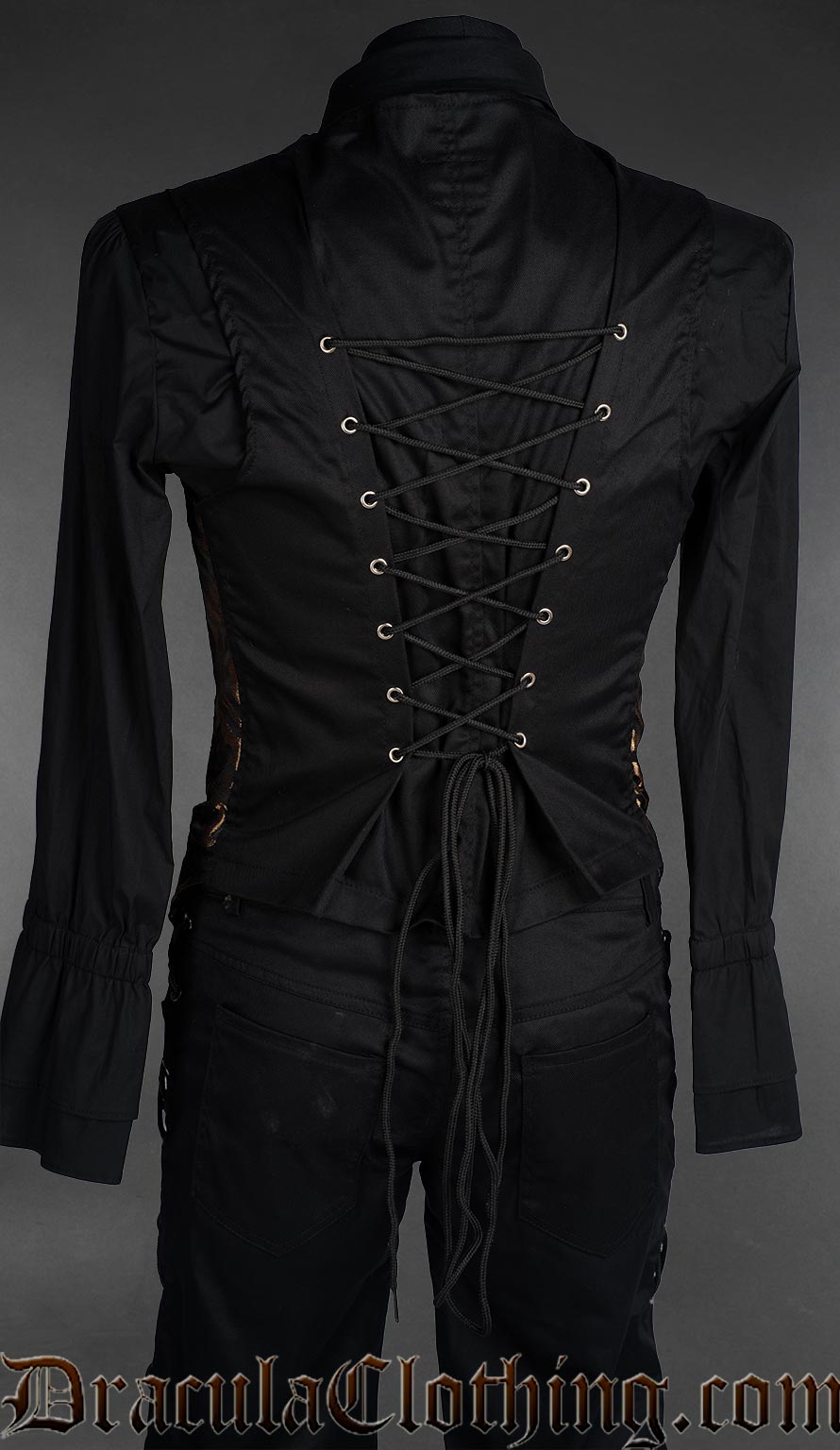 Gold Brocade Long Vest