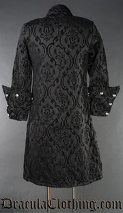 Black Brocade Admiral Coat