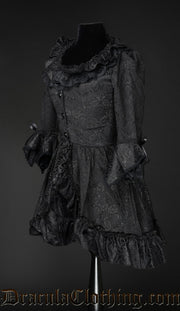 Black Brocade Queen Dress