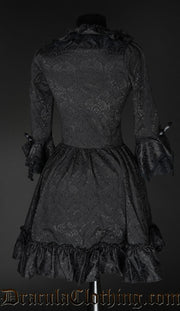 Black Brocade Queen Dress