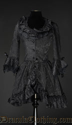 Black Brocade Queen Dress