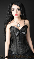 Black Brocade Romantic Corset