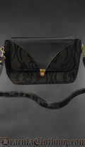 Black Brocade Shoulder Bag