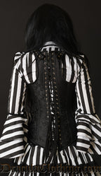 Black Brocade Shoulder Corset