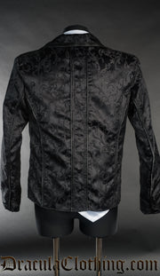 Black Brocade Tesla Jacket