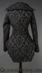 BLACK BROCADE TITANIA JACKET