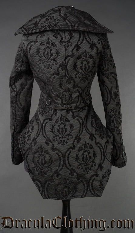 BLACK BROCADE TITANIA JACKET