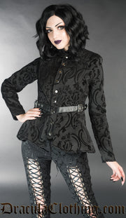 Black Brocade Vendetta Jacket