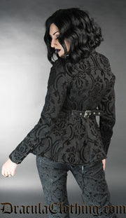 Black Brocade Vendetta Jacket