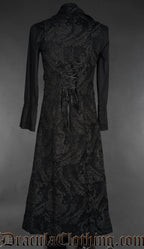 Black Brocade Vest Coat