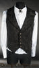 Black Brocade Waistcoat