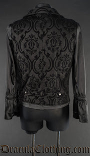 Black Brocade Waistcoat