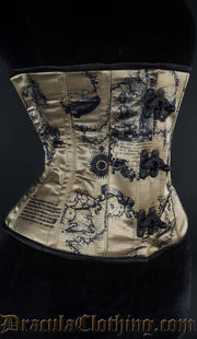 Black Clasp Map Corset