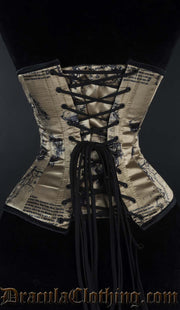 Black Clasp Map Corset