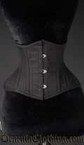 Extreme waist cincher made with black cotton