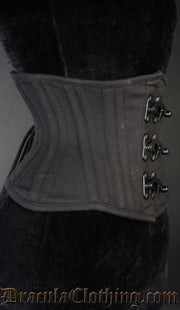 Black Cotton Extreme Waist Clasp Cincher