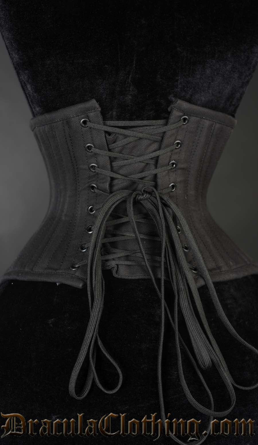 Black Cotton Extreme Waist Clasp Cincher