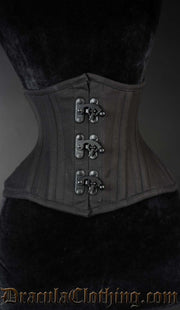 Black Cotton Extreme Waist Clasp Cincher