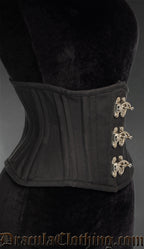 Black Cotton Extreme Waist Clasp Waist Cincher