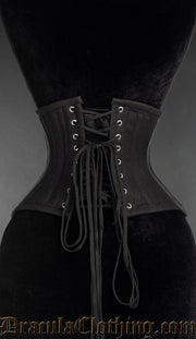 Black Cotton Extreme Waist Clasp Waist Cincher