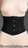 Black Cotton Laceless Corset