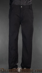 Black Cotton Pants