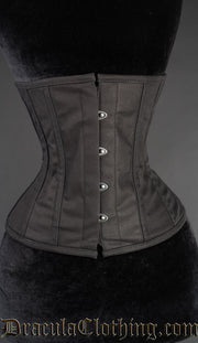 Black Cotton Underbust Corset