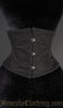 Black Cotton Waist Cincher front