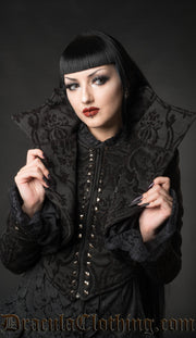 Black Brocade Evil Queen Jacket