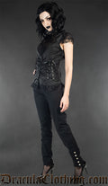 Black Five Button Pants