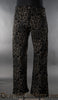 Black Jacquard Boots Pants