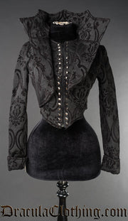 Black Brocade Evil Queen Jacket