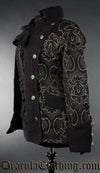 Black Jacquard Female Pirate Jacket