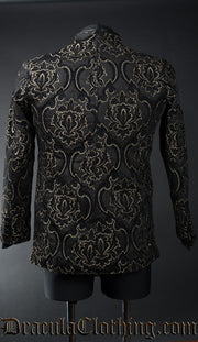 Black Jacquard Nehru Jacket