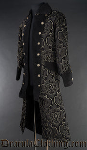 Black Jacquard Pirate Coat