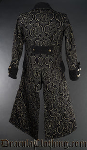 Black Jacquard Pirate Coat