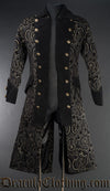 Black Jacquard Pirate Coat