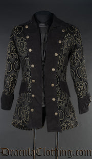 Black Jacquard Pirate Jacket