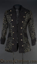 Black Jacquard Pirate Jacket