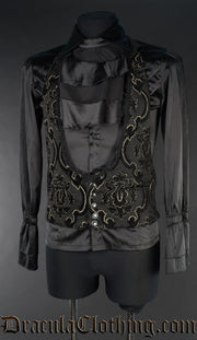 Black Jacquard Waistcoat