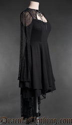 Black Lace Asymmetrical Dress