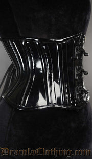 Black PVC Extreme Waist Clasp Cincher