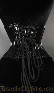 Black PVC Extreme Waist Clasp Cincher