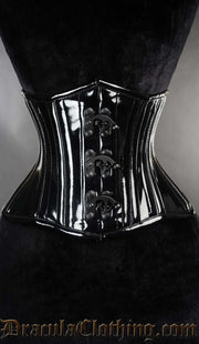 Black PVC Extreme Waist Clasp Cincher