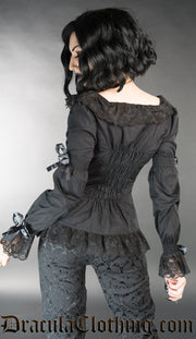 Black Romantic Blouse