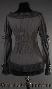 Black Romantic Blouse