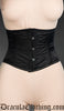 Black Satin Laceless Corset