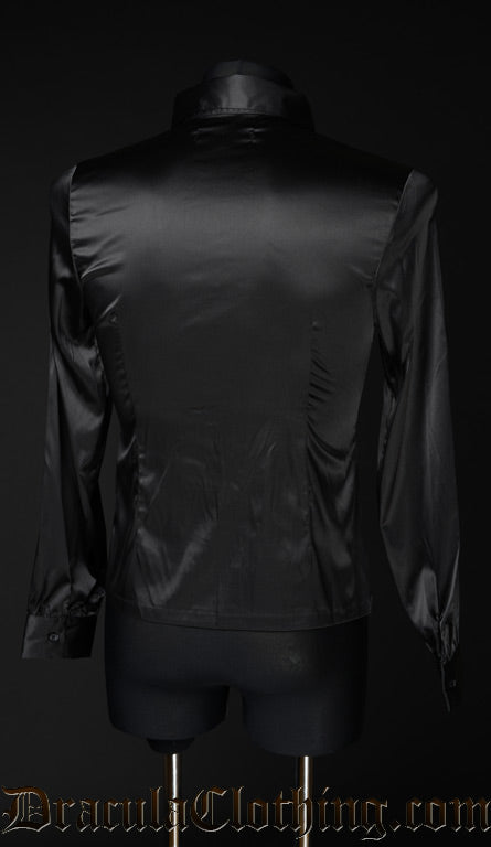 Black Satin Marquis Shirt