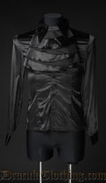 Black Satin Marquis Shirt
