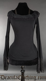 Black Steampunk Top